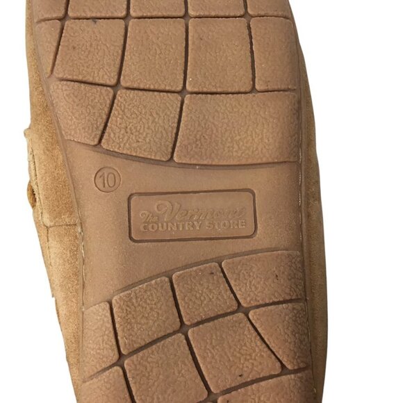 Vermont Country Store Slippers Moccasin Sheepskin Australian Sherling Lined 10 - Picture 3 of 10